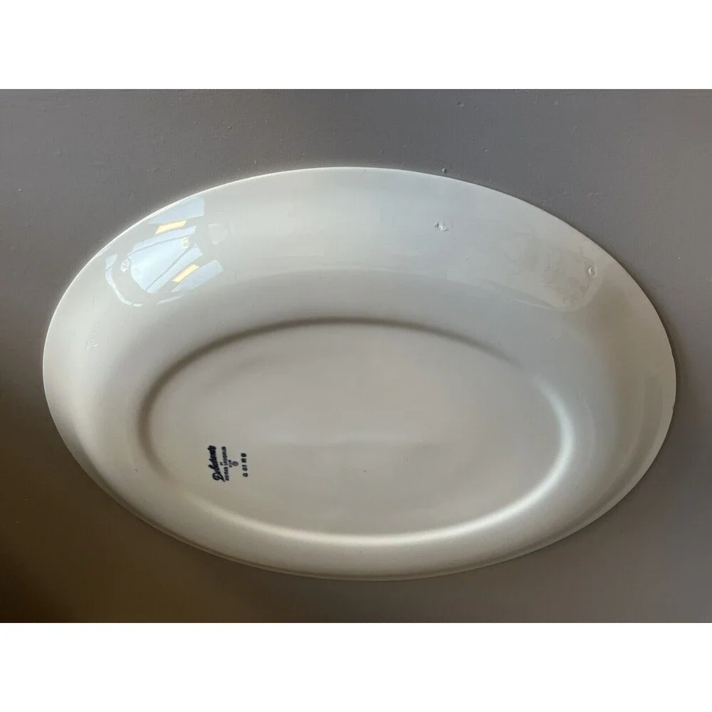 Homer Laughlin Debutante White Lotus Platter 14” X 11”